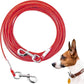 Tie Out Cable for Dogs,30FT Dog Leads,Heavy Duty Tie Out Cable for Large Dogs Up to 125lbs,Durable Dog Runner Tether Line for Outdoor,Yard