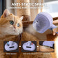 3-in-1 Self-Cleaning Brush for Shedding Dogs and Cats - Removes Static, Tangles, and Loose Hair (Purple)