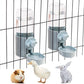 kathson 2Pcs Rabbit Water Bottle 17 OZ Bunny Hanging Water Fountain Automatic Guinea Pig Water Dispenser No Leak Drinking Feeder for Bunny Chinchilla Hamsters Cat Dog Small Animals(Blue)
