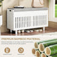 Storage Bench, Bamboo Shoe Bench with Padded Seat Cushion & 2 Doors, 2-Tier Entryway Bench with Lift Top Hidden Storage, 35.4" W x 12.6" D x 19.7" H, Shoe Rack Cabinet for Entryway, Living Room, White