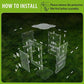 Jumping Spider Enclosure, Large Acrylic Praying Mantis Habitat, 10"*6"*6" Ventilated Insect Terrarium Cage with Front Opening Door for Small Retiles - Arboreal Tarantula, Snails, Bug, Lizard