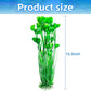 AQUANEAT Artificial Fish Tank Plants, Plastic Aquarium Accessories Large, 15.5 inch Green Decorations, 2pcs