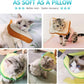 Frienda 2 Pieces Adjustable Cat Cone, Cat Recovery Collar, Kitten Cones After Surgery Pet Neck Strap Elizabethan Donut Toast Neck Cone Collar with Edge for Kitten