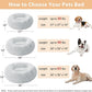 WNPETHOME Calming Dog Bed Cat Bed Donut, Faux Fur Pet Bed Self-Warming Donut Cuddler, Comfortable Round Plush Dog Beds