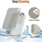 Cat Litter Box Ramp Mat with Filter Function, Cat Step Pedal Stool for Self-Cleaning Litter Box, Easy to Clean, Ideal for Kitten & Elderly Cats (Light Grey)