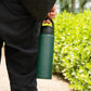 18 oz Insulated Water Bottle Stainless Steel Sport Bottles with 3 Lids,Army Green