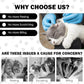 27.6" Cat Grooming Wrap, Self Adhesive Cat Wrap for Cutting Nails, Anti-Escape Calming Cat Swaddle Wrap for Medicine Ear Cleaning, Cartoon Cow Anti-Scratch Cats Burrito Restraint Blanket, Pet Tool