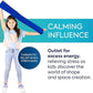 BouncyBand Stretch Band Focus Tool – 30” Resistance Band for Kids Stretches to Over 46” – Silent Sensory Tool Awakens Imagination, Develops Balance, and Strengthens Muscles