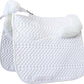 Woolous Dressage Saddle Pad, English Saddle Pad with Sheepskin Trim, Lambskin Wool Fleece Lining, Square Saddle Pad for Equestrian Riding, Comfortable & Shock Absorbing