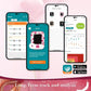 Blood Pressure Monitor Home Use, Blood Pressure Cuff Digital Arm, Blood Pressure Monitor Automatic Cuff 8.7-16.5" Bluetooth App Tracking Irregular Heartbeat Monitoring Pink