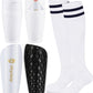 Kids Soccer Shin Guards, Youth Toddler Shin Pads with Sleeves and Soccer Socks for Age 3-16 Boys Girls Protective Lightweight Soccer Equipment