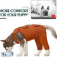 Kuoser Recovery Suit for Rear Legs, Thigh Wound Protective Sleeve, Recovery Sleeve for Female Male Dogs, Onesie After Surgery, Pet Surgical Suit for Spay Neuter, Brown M