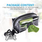 Clear Metal Dog Waste Bag Dispenser & Holder - Portable, 1 Hand Free, Fits Leash Accessory, Set Includes Dog Poop Bags