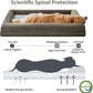 WNPETHOME XL Extra Large Dog Bed, Washable Dog Couch with Removable Waterproof Cover, Orthopedic Large Pet Sofa Bed with Bolster Sides for Sleeping
