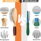 Dog Brush for Long Haired Dogs, 27mm Extra Long Pin Brush for Grooming, Shedding - Beech Wood Material, Non-Slip Rubber Handle, Round-Tipped Pins