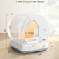 MeoWant Self-Cleaning Cat Litter Box, Integrated Safety Protection Automatic Cat Litter Box for Multi Cats, Extra Large/Odor Removal/APP Control Smart Cat Litter Box with Mat & Liner