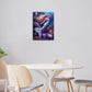 Sea Mermaid Bathroom Pictures Wall Art, Ocean Mermaid Bathroom Wall Decor, Aesthetics Framed Painting Canvas Artwork for Bedroom Living Room Decorations 16"L x 12"W