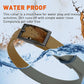 Dogline Biothane Waterproof Dog Collar Strong Coated Nylon Webbing with Black Hardware Odor- Proof for Easy Care Easy to Clean High Performance Fits Small Medium or Large Dogs, Coyote Brown