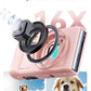 SOOMFON Digital Camera - Max 72MP Point and Shoot Kids Cameras with 16X Zoom, 32G TF Card, 2 Batteries and Card Reader, Compact Pink Digital Camera for Kids Teens Beginners