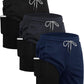 Sureio 3 Pcs Men's 2 in 1 Running Shorts 7 Inch Quick Dry Athletic Workout Shorts with Liner Phone Pockets Towel Loop
