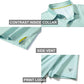 Men's Golf Polo Shirts Short Sleeve Striped Performance Moisture Wicking Dry Fit Golf Shirts for Men