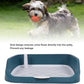 Fabater Dog Potty Toilet Training Tray, Portable Multifunctional Mesh Puppy Training Toilet Pad Holder with Bafflel for Small Dogs Puppies (Peacock Blue)