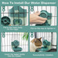 Rabbit Water Bottle, 800ml/28oz Hanging Automatic Water Dispenser for Cage, Ferret Bunny Guinea Pig Water Bowl,Suitable for Small Animal (Blue, 800 ml/28 oz)