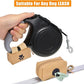 Dog Waste Bag Dispenser Pet Poop Bag Dispenser for Leash Accessory dog Poop Bag Holders Fits Dog Leash Include Hand Free Holder, Khaki, No-KaqiXB