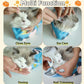 Cat Wrap for Grooming-Premium Cat Grooming Wrap Cat Restraint for Nail Clipping, Self-Adherent Soft Cat Blanket to Wrap Cat Anti-Scratch Anti-Escape Grooming Bag (Blue, M(Within 6lbs))