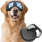 Dog Goggles Windproof for Medium-Large Breeds Dog Sunglasses Anti-UV with Adjustable Straps - Black
