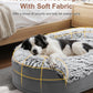 Dog Beds for Jumbo Dogs, 47.5"x35"x7.6", Removable and Washable Cover, Raised Reboundable Edges, Non Slip Bottom, Extra Big Size, Orthopedic Oval Memory Foam Pet Bedding, Indoor
