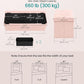 SONGMICS MAZIE Collection - Storage Ottoman Bench, Foldable Foot Rest, 15 x 43 x 15 Inches, End of Bed Bench, Storage Chest, Load 660 lb, Living Room, Bedroom, Entryway, Jelly Pink ULSF604R01