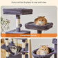 Taoqimiao Cat Tree, 71.7-Inch Cat Tower for Indoor Cats, Plush Multi-Level Cat Condo with 13 Scratching Posts, 2 Perches, 2 Caves, Hammock, 2 Pompoms,Smoky Gray MS013LG