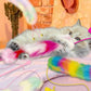 4 Pack Cat Wand Toy, Rainbow Cat Feather Toys with Bells, Teaser Wand with Soft Furry Tail, Interactive Toys for Indoor Cats & Kitten & Kitty