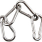 sprookber Stainless Steel Carabiner Spring Snap Hook - 304 Stainless Steel Heavy Duty Clips, Set of 4
