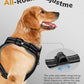 MIDOG No-Pull Dog Harness | Adjustable & Reflective Pet Harness Leash Set for Small Medium Large Dogs Walking, Training| No Choke, Front Clip, Soft Padded Vest with Easy Control Handle - Black, S