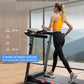 8.7MPH Walking Pad Treadmill for Home with Incline, 3.5HP Real Brushless Treadmill with Incline 350 lb Capacity, Double Deck Running Desk Treadmills Support App and Pre-Set Mode