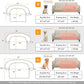 GGIB Calming Dog Bed Fluffy Plush Dog Mat for Furniture Protector with Removable Washable Cover for Large Medium Small Dogs and Cats (Large, Pink)