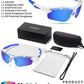 Polarized Sports Sunglasses for Men Women,UV400 Protection Sunglass for Running Cycling Fishing Hiking TR90
