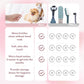 4 Pcs Dual-Sided Cat Toothbrush with Micro Brush Head, Ultra Soft Nano Bristles Pet Toothbrush Kit, Kitten/Puppy Toothbrushes, Fit into Cats/Small Dogs Mouth, Avoid Bleeding Gums