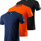 Boyzn 1, 3, 5 or 7 Pack Men's Workout Running Shirts, Dry Fit Moisture Wicking T-Shirt, Gym Athletic Short Sleeve Tee Shirts