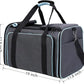 Cat, Dog Carrier for Pets Up to 20 Lbs,Sides Expandable Pet Carrier Bag Large Mesh Safe,Airline Approved Animal Carrier,Soft Sided Collapsible Pet Travel Carrier,Foldable Portable Pet Home(Blue)