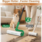 10" Large Lint Roller for Pet Hair Extra Sticky, Long Handle Floor Sticky Rollers with Big Lint Roller Refills for Cleaning Carpets, Cars, Furniture,Clothing, and Pet Hair,Green