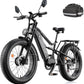 Electric Bike for Adult, 52V 20Ah Peak 3000W Dual Motor 26" Fat Tire Ebike, Max 38Mph & 35-90 Miles Full Suspension, Mountain E Bicycle for Men
