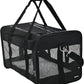 Amazon Basics Soft-Sided Mesh Pet Travel Carrier for Dog, Cat, up to 16 pounds, 16.5" L x 10.6" W x 11" H, Black