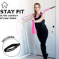 7Ft Long Resistance Bands for Stretching - Resistance Bands Set with Door Anchor - Exercise Bands Including Carry Pouch, E-Book & App - Latex-Free Workout Bands