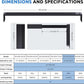 24/7 LED Aquarium Light for 36-42 Inch Fish Tank, Auto On Off with Timer, 9 Colors, Adjustable Brightness, Daylight Moonlight Mode, Full Spectrum Fish Tank Light for Plants, 68W