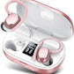 Ear Buds Wireless Bluetooth Earbuds Sport 2025 New Bluetooth 5.3 Headphones with LED Display 128H Playtime Powerful Bass Over Ear Earphones with Earhooks IP7 Waterproof for Gym/Running/Workout