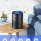 Air Purifiers for Bedroom Home, MOOKA HEPA Air Purifier for Home Pets with Fragrance Sponge for Smoke Dust Pollen Dander Odor, Small Air Purifier with Sleep Mode Night Light Timer, KJ067L, Black