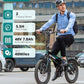 Gotrax 20" Folding Electric Bike with 40Miles (Pedal-assist1) by 48V Battery, 20Mph Power by Peak 500W, Adult Electric Bicycle with 5 Pedal-Assist Levels& LCD Display, Suitable for Commuting